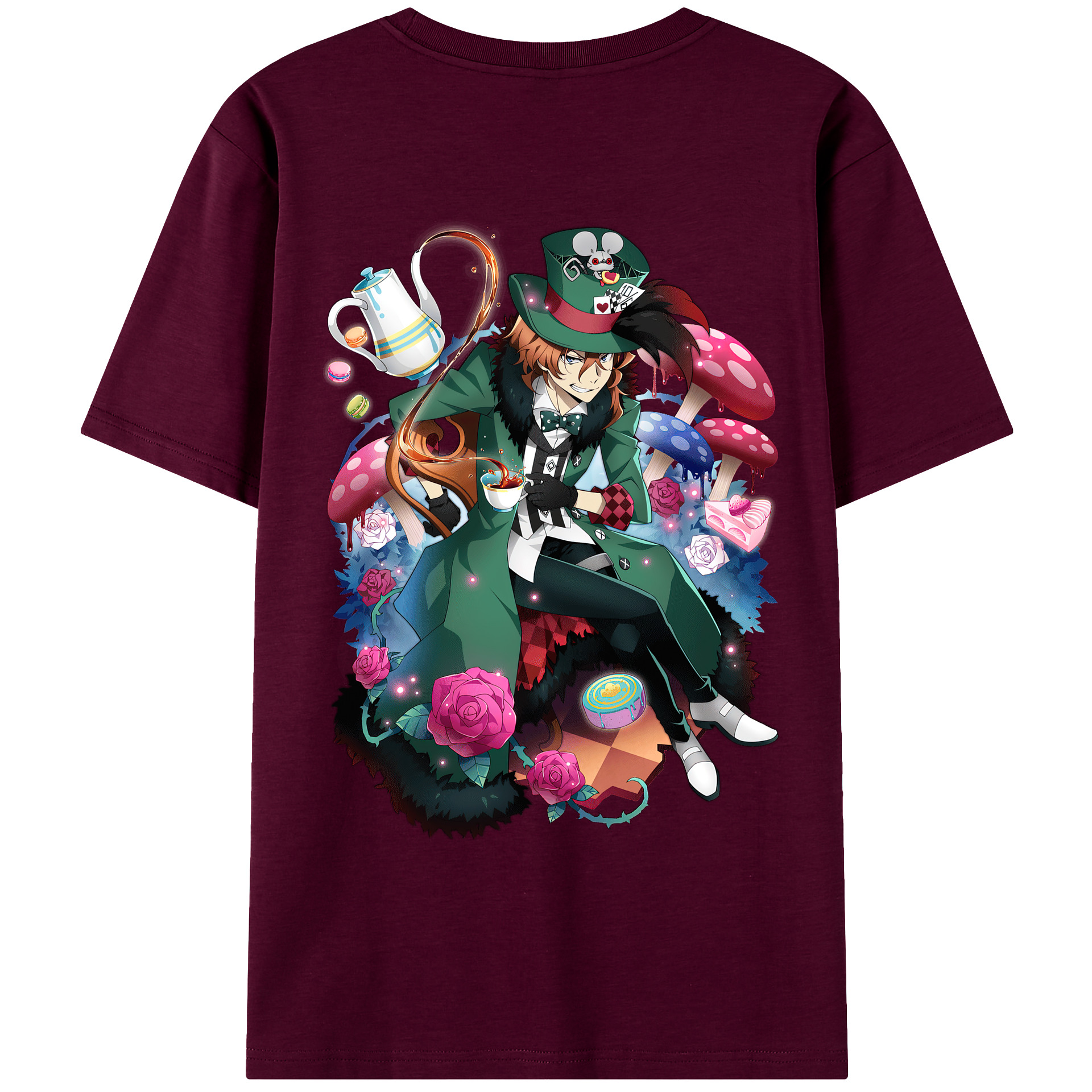 （画像用） 文豪ストレイドッグス Bungo Stray Dogs レディース半袖Tシャツ(バックプリント)